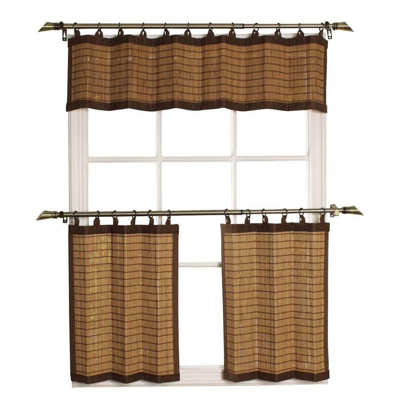 Versailles Valance Patented Ring Top Bamboo Panel Series - 12x72'', Colonial image number 2