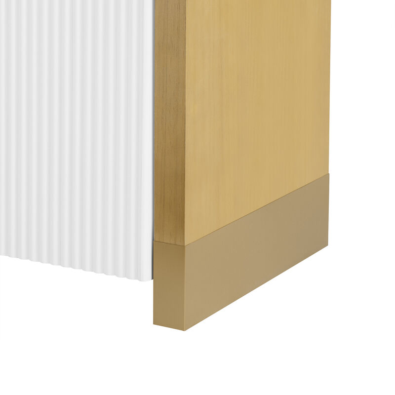 Merax 4-door Panel Cabinet with Adjustable Shelves