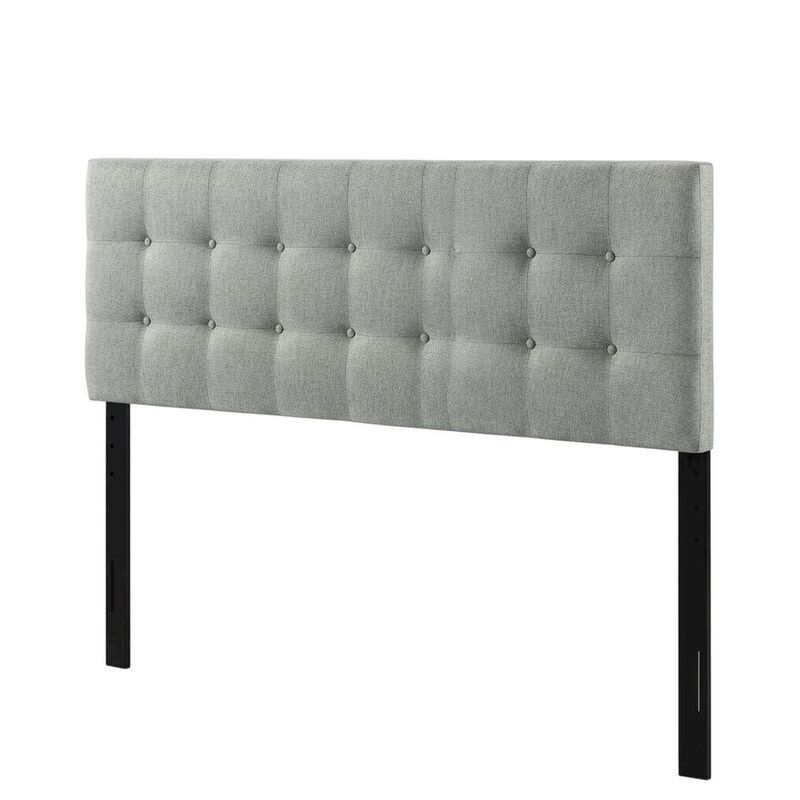 Upholstered Fabric King Headboard with Elegant Design and Sturdy Frame image number 0