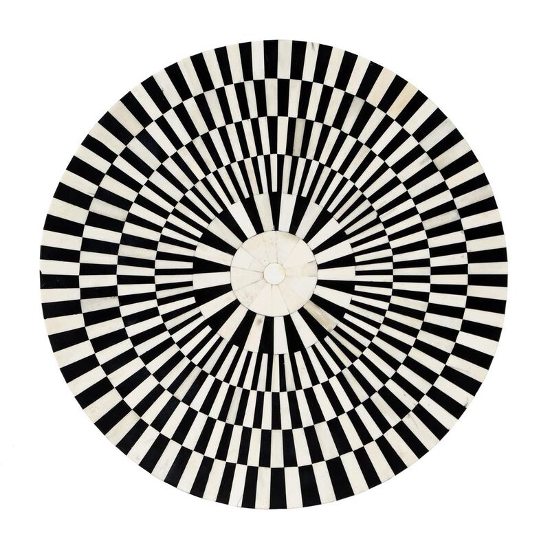 Butler Specialty Rimma Bone Inlay Side Table, Black and White image number 7