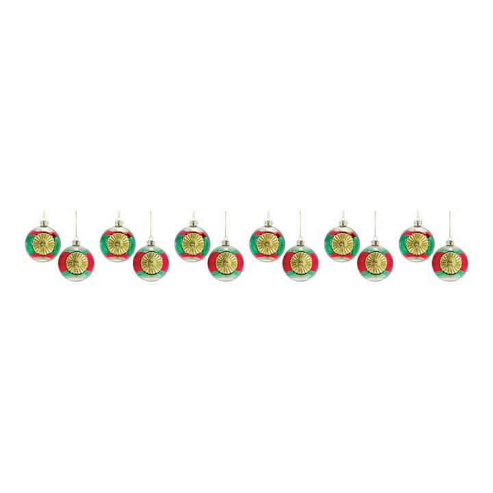 Reflector Christmas Ornament for Holiday Tree Decoration (Set of 12)