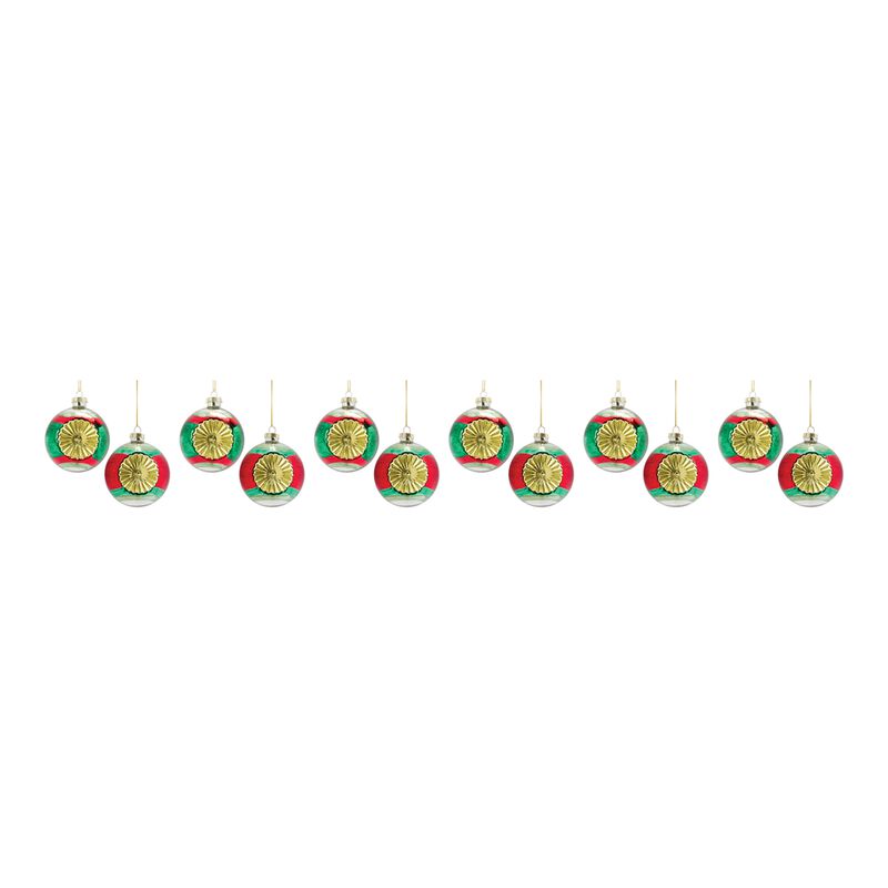 Reflector Christmas Ornament for Holiday Tree Decoration (Set of 12)