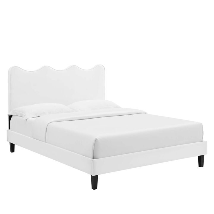 Modway - Current Performance Velvet Full Platform Bed