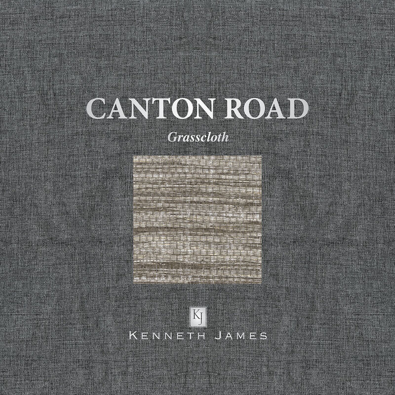 Wanchai Grey Grasscloth Wallpaper image number 2