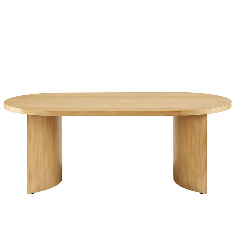 Aspect Oval Wood Coffee Table image number 6