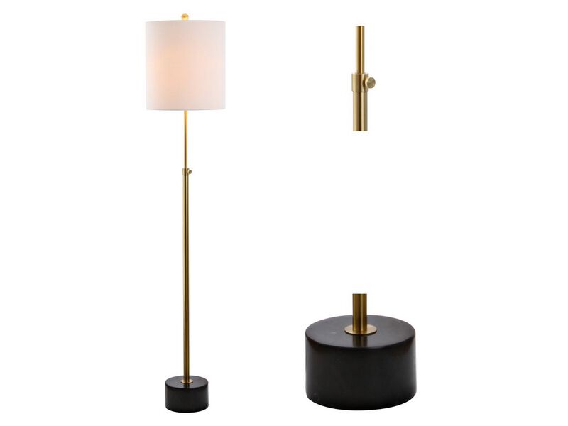 Crosby Adjustable Height Metal LED Floor Lamp