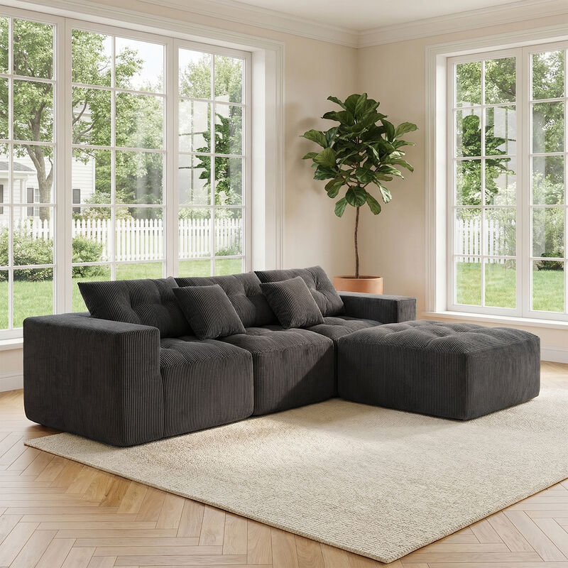 Frif L-Shaped Modular Compression Sofa image number 2