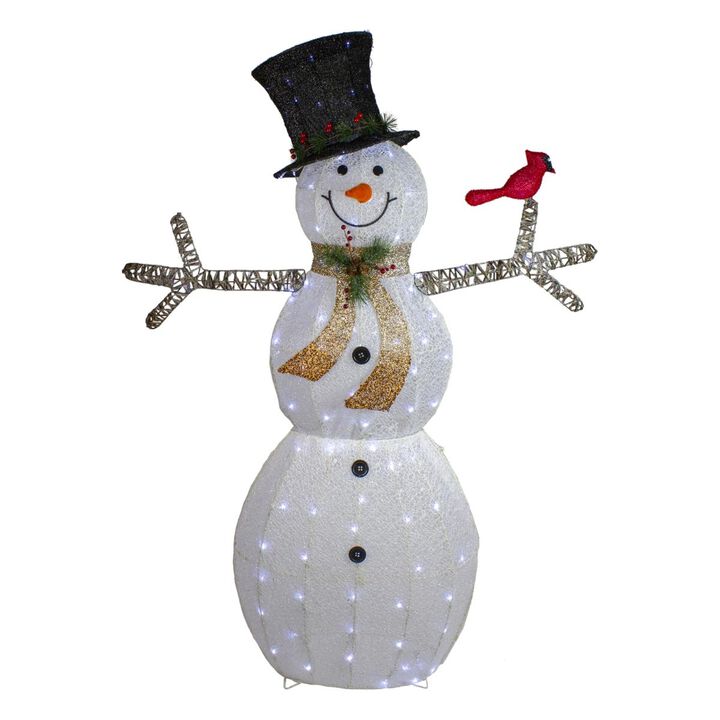 Northlight  72 LED Lighted Snowman with  Top Hat Christmas Outdoor Decoration