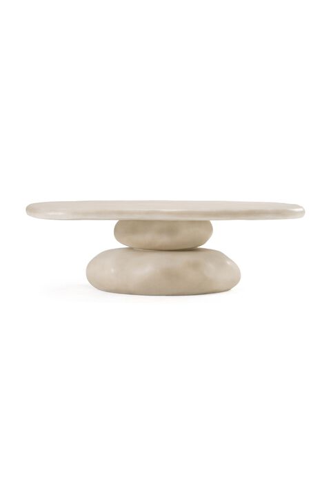 Beige Concrete Coffee Table | OROA Modern Coates