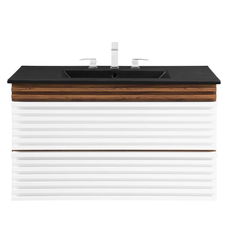 Render 36" Wall-Mount Bathroom Vanity image number 0
