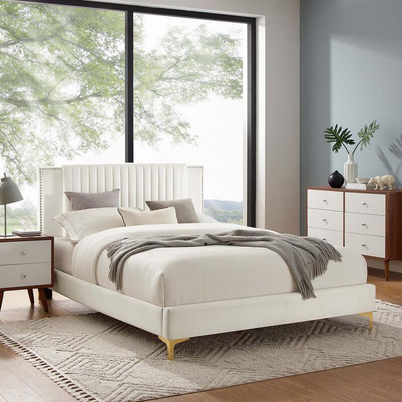Modway - Zahra Channel Tufted Performance Velvet Full Platform Bed image number 8