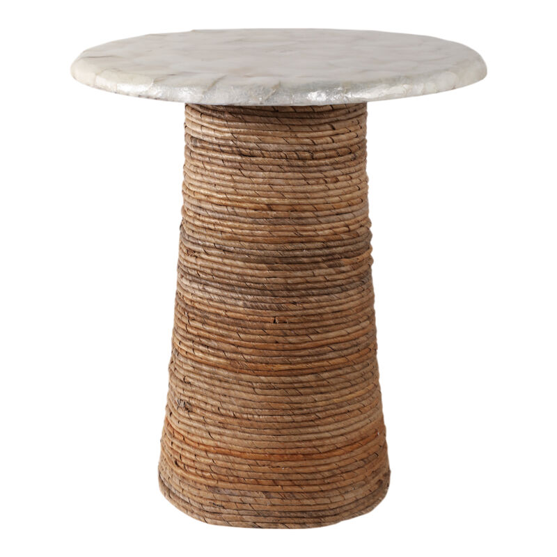 Capiz Top Pandan Accent Table image number 1