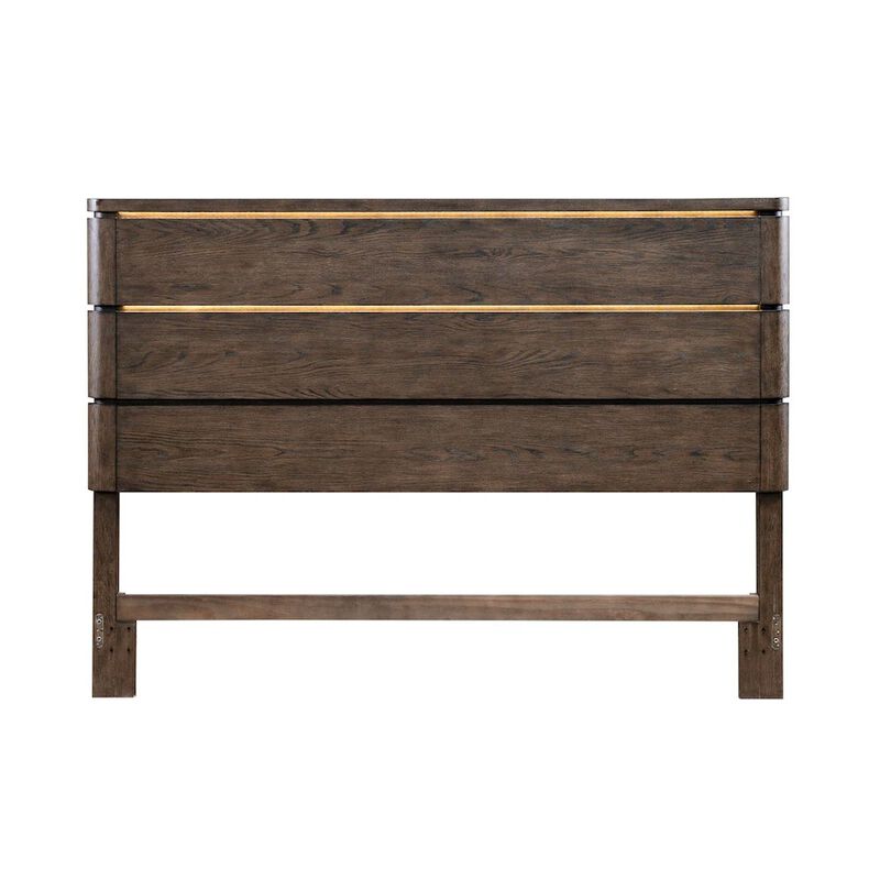 Liberty Furniture Cascade Falls Queen Panel Bed Headboard with LED Touch Light - Satin Espresso image number 8