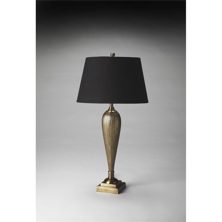 Hors D'oeuvres Camila Antique Brass Table Lamp