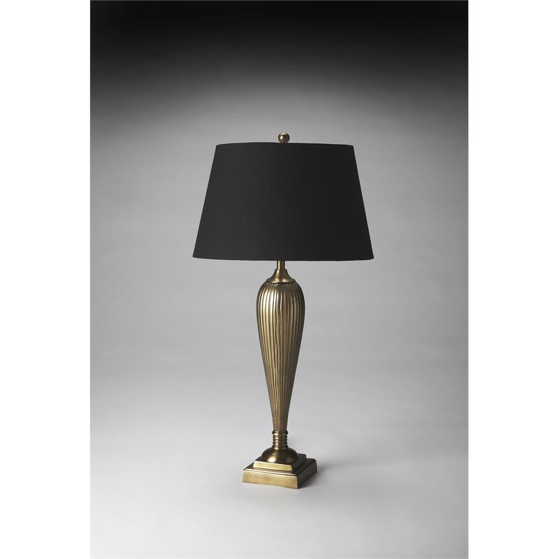 Hors D'oeuvres Camila Antique Brass Table Lamp image number 1