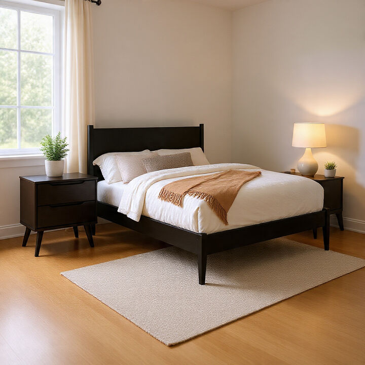 Bedroom Set, Wood &ndash; 2 Piece Set with Nightstand