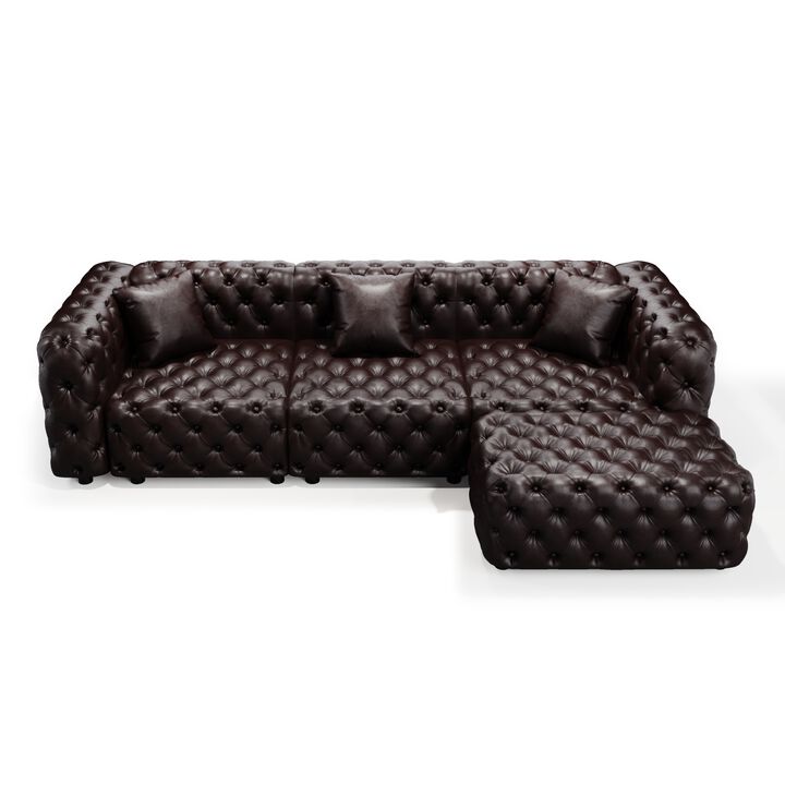 105.7" Modular Sectionals with 1 Ottoman