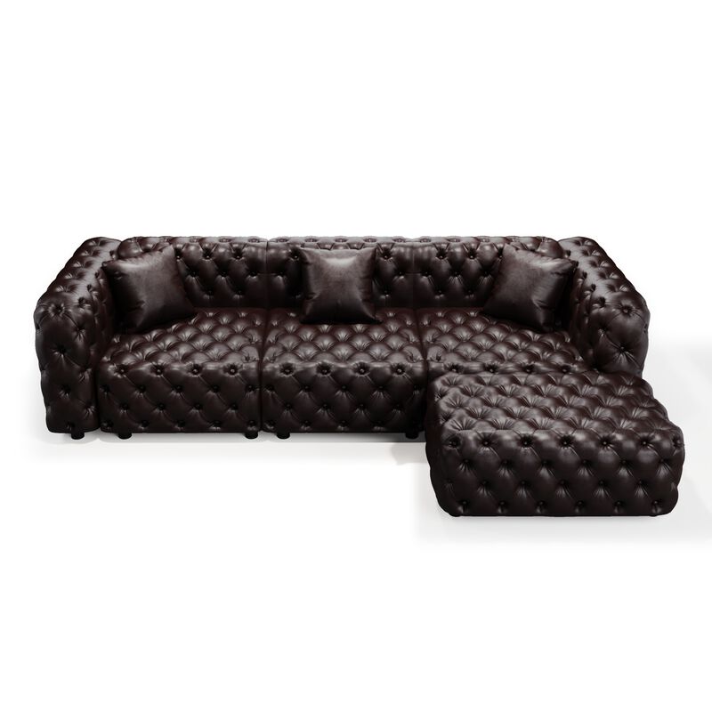 105.7" Modular Sectionals with 1 Ottoman image number 0