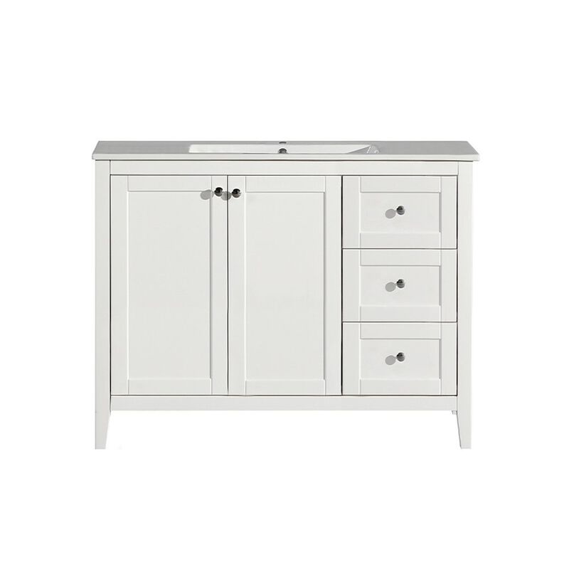 Cannes 48 Single, Two Doors, Three Drawers, Bathroom Vanity image number 0