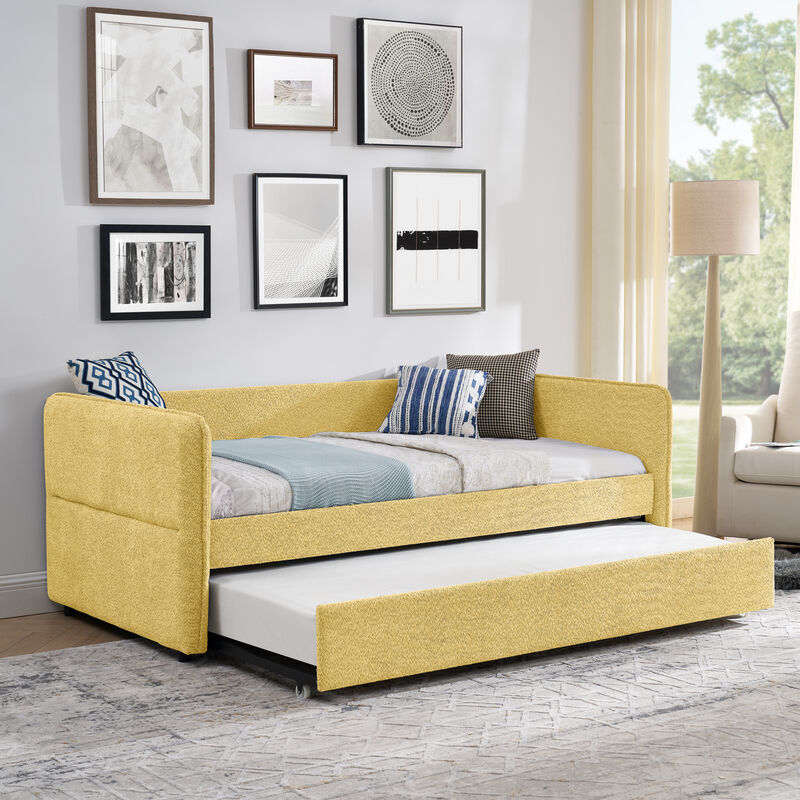 Nugfub Pop-up Trundle Upholstered Daybed image number 3