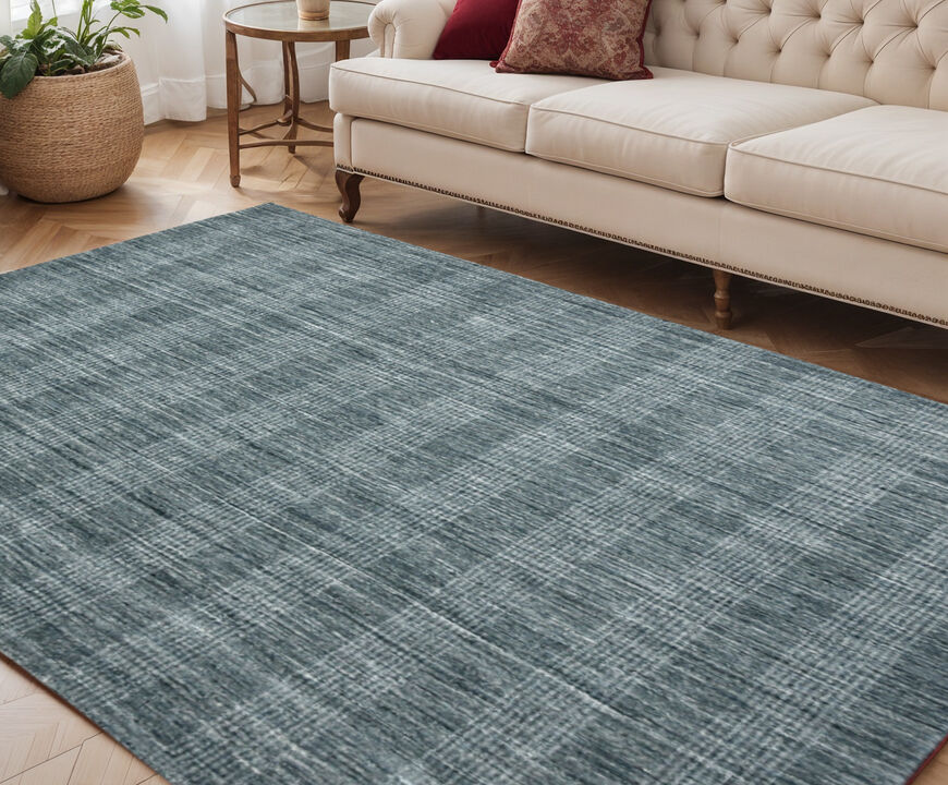 HomeRoots Wool Plaid Hand Woven Area Rug