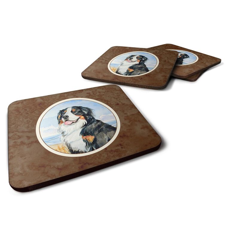 Caroline's Treasures 7012FC Momma's Love Bernese Mountain Dog Foam Coasters (Set of 4), 3.5, Multicolor image number 0