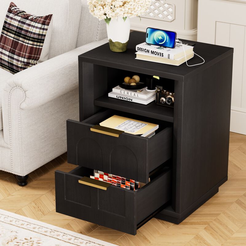 Fonkwa two-piece bedside table set image number 2