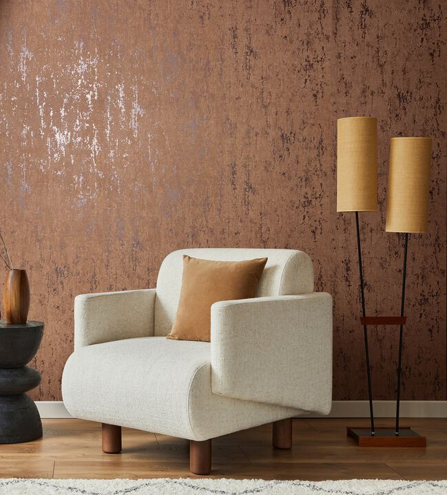 City Romance Industrial Bronze Brown Wallpaper 35163