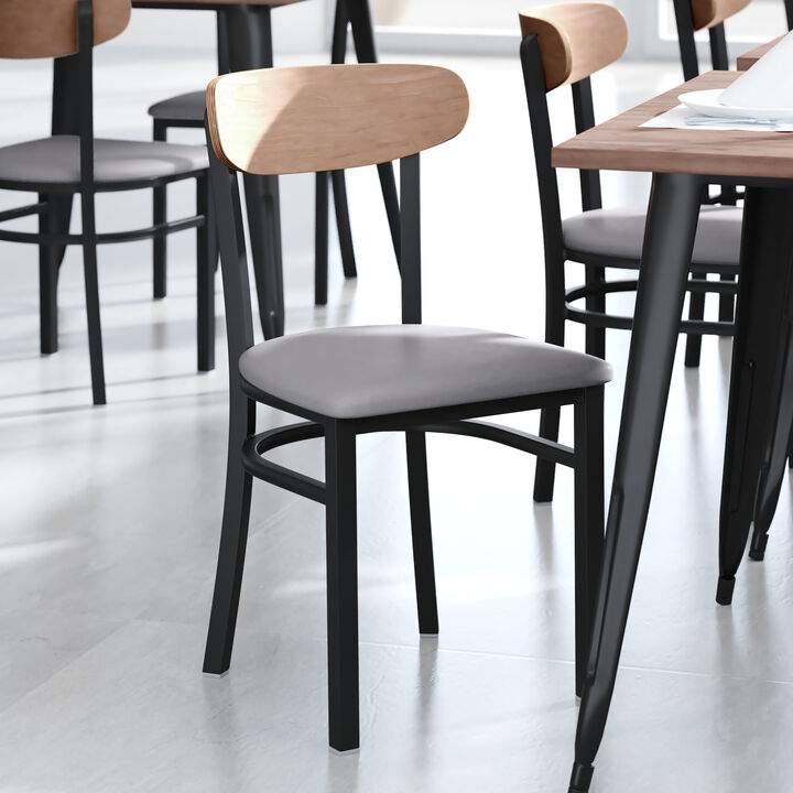 Metal/Wood Restaurant Chairs