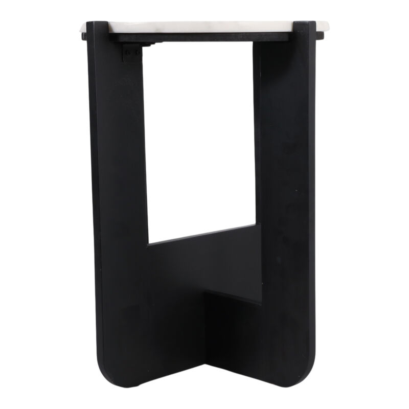 Criss-Cross Marble Top Accent Table image number 3