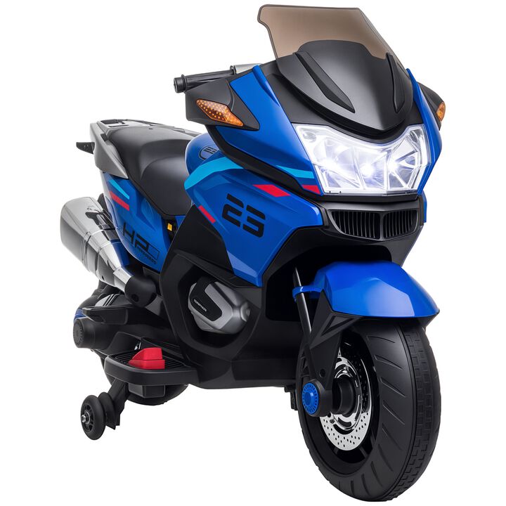 BreeBe 12V Ride On Motorbike for Kids with Music and Lights
