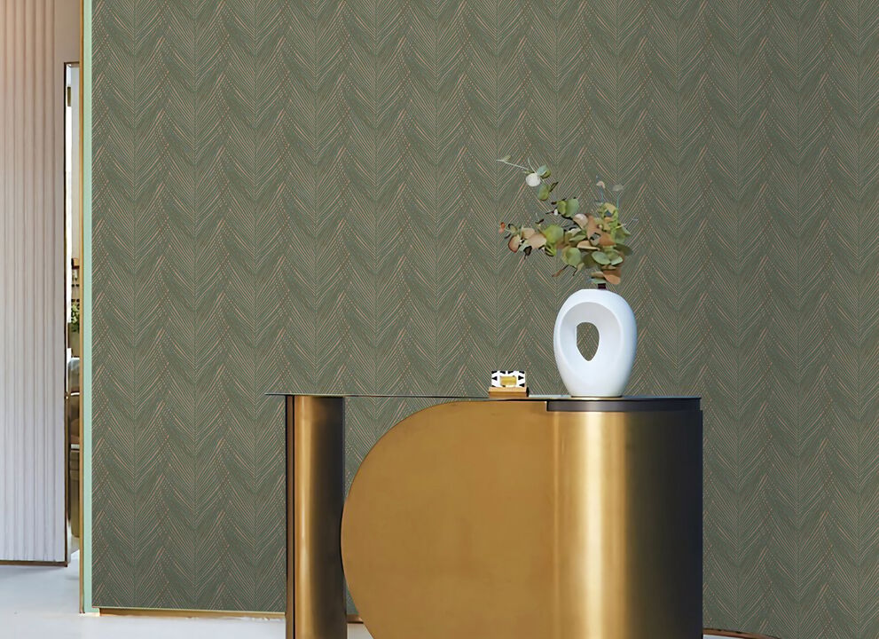 Designer Colors Beige Feather Print Wallpaper DC30091