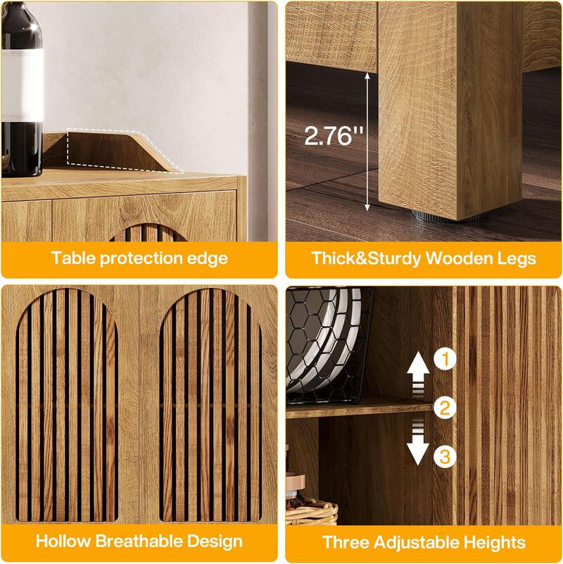 Sleek Sideboard ,Storage Cabinet