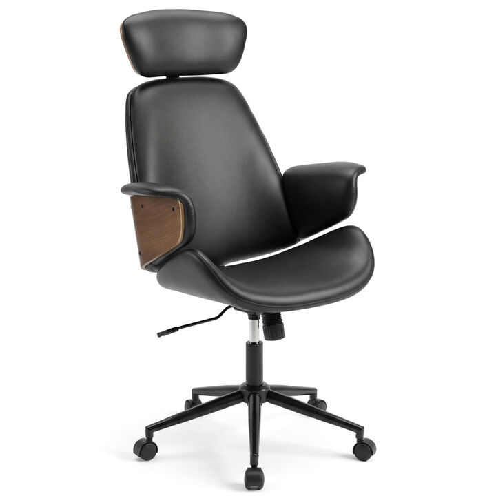 Ergonomic Office Chair with Headrest and Adjustable Height for Home Office