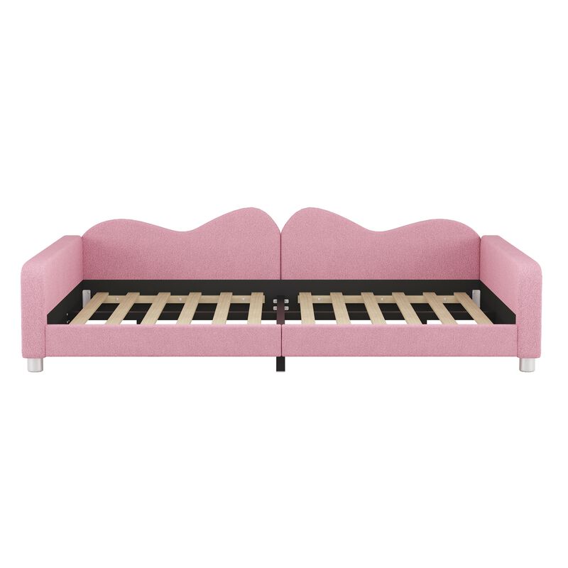 Merax Sherpa Fabric Sofa Bed Daybed. image number 3