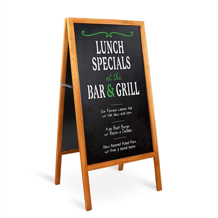 Magnetic Chalkboad Dual Side Sidewalk A Frame Sign Message Board Sandwich Board