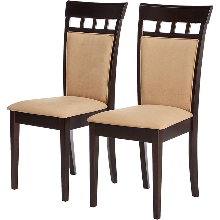 Set of 2 Contemporary Dining Chairs for Kitchen or Dining Room Seating
