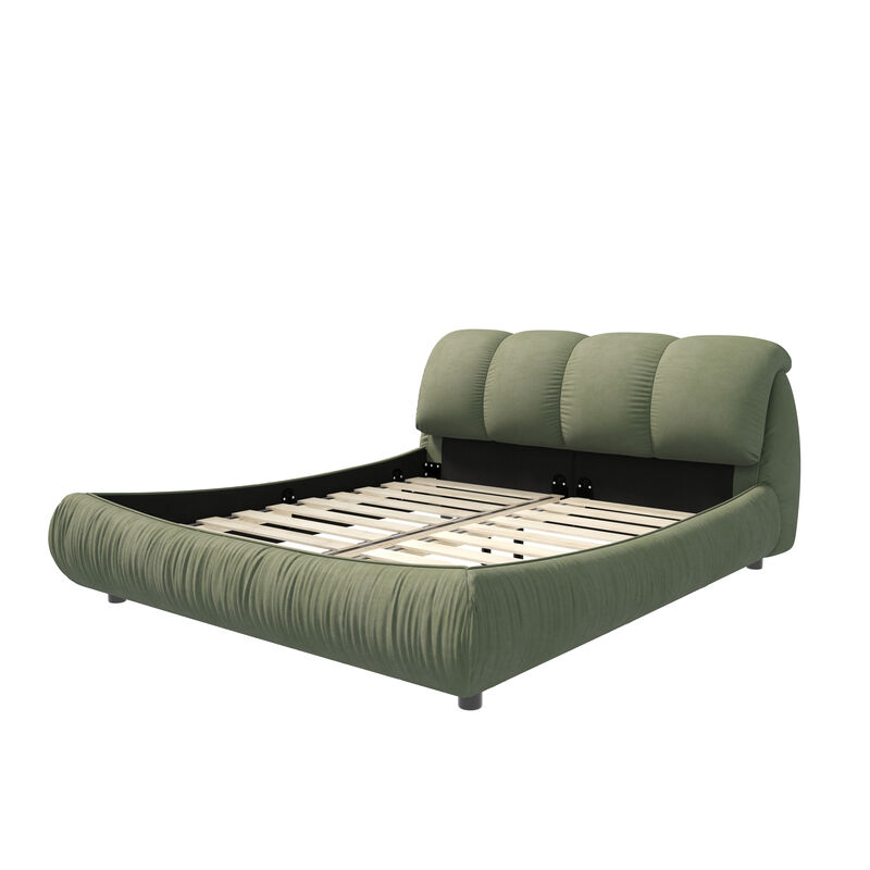Merax Luxury Upholstered Platform Bed