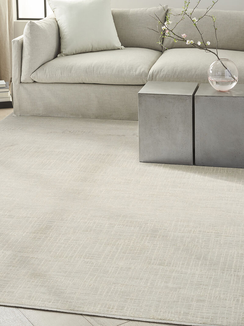 CK079 Notes NOT02 Silver/Ivory 5'3" x 7'3" Rug image number 4