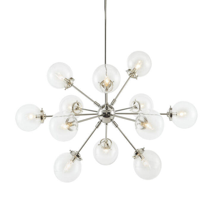 Streamdale 12-Light Chandelier With Oversized Globe Bulbs