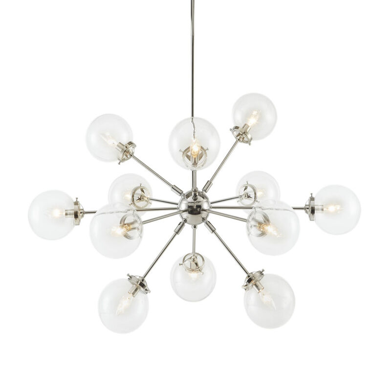 Streamdale 12-Light Chandelier With Oversized Globe Bulbs