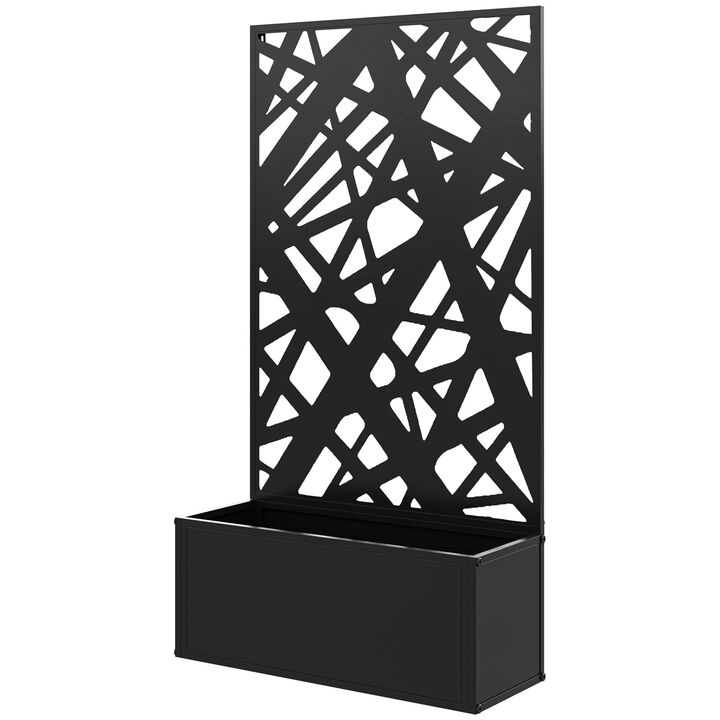 Hivvago Freestanding or Wall-Mount Metal Garden Planter