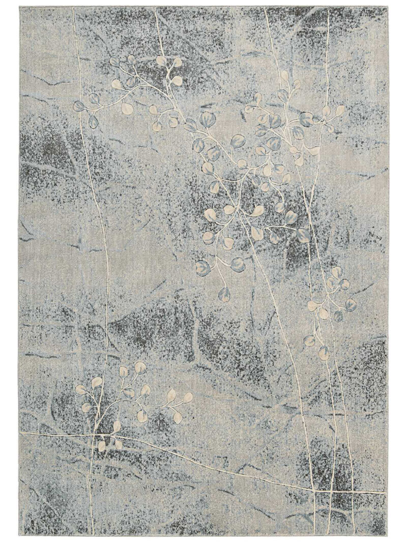 Somerset ST74 Silver/Blue 2' x 2'9" Rug