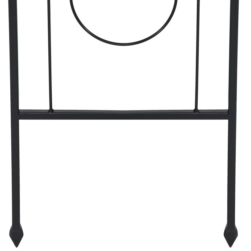 Sunnydaze 2-Piece Arched Wall Trellis with Flowerpot Supports