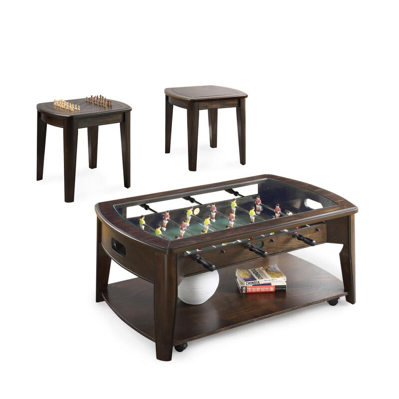 Diletta Game End Table with Chessboard