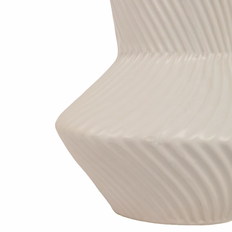 8" Modern Totem Vase, Cream image number 4