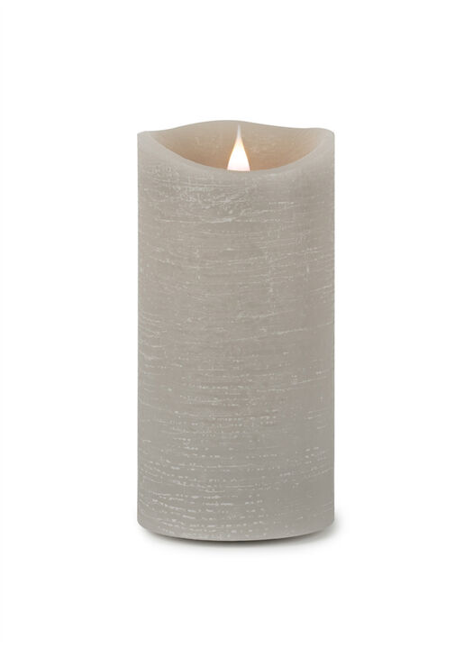 HomeRoots 7" Gray Flameless Designer Candle