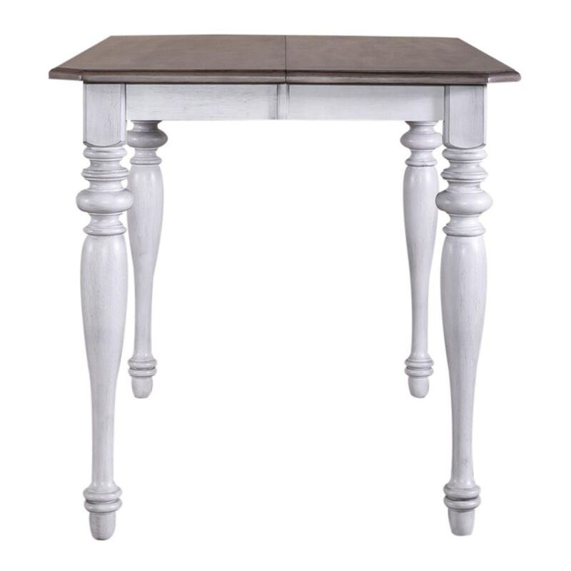 Liberty Furniture Ocean Isle Gathering Table in Antique White w/ Weathered Pine image number 4