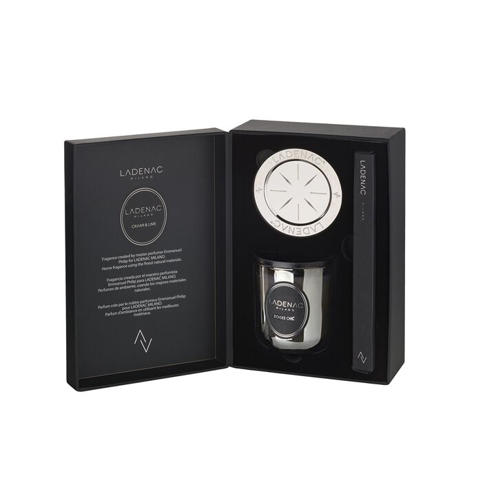 Candle in Jar URBAN SENSES 1.1 lb Grey Boisee Chic 4.72 x 6.5 x 10.83 in