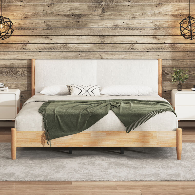 Migtor King Natural wood Bed image number 2